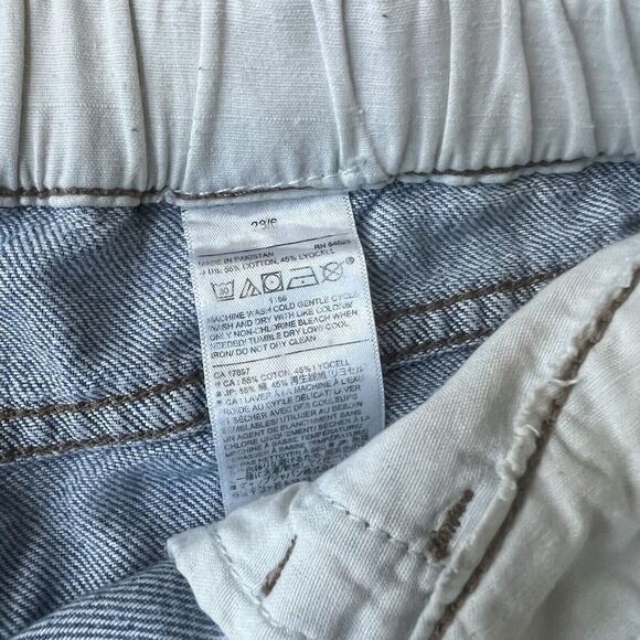 Banana Republic Vintage Style Denim Shorts Elastic Back High Rise Womens  28/6 - Picture 4 of 8